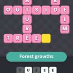 Word whizzle mix forest growths