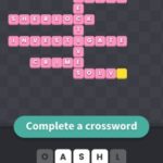 Complete a crossword