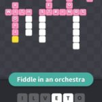 Fiddle in an orchestra