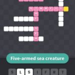 Five armed sea creature