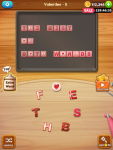 Word cookies cross valentine event answers 02 05 2018