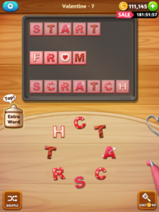 Word cookies cross valentine event answers 02 07 2018