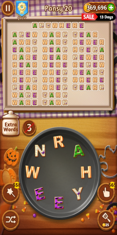 Word cookies pansy 20